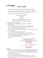 Giấy mời họp ĐHĐCĐ (G20)