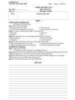 de kiem tra hki sinh hoc 8 co dap an 81286