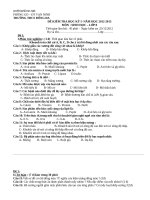 de kiem tra hki sinh hoc 8 thcs dong da 71386