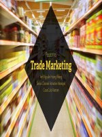 KIẾN THỨC VỀ TRADE MARKETING