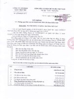 Tờ trình thông qua báo cáo tài chính năm 2016 đa kiểm toán