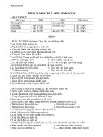 de kiem tra hkii mon sinh hoc khoi 9 co dap an 8277