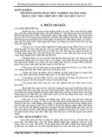 Bồi dưỡng phương pháp thực nghiệm cho học sinh trong việc thực hiện mục tiêu dạy học vật lý 