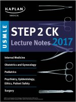 USMLE 2017 Step 2 CK Lecture Notes