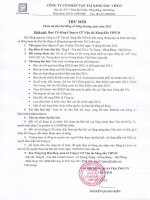 Thông báo mời họp ĐHCĐ 2013