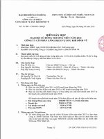 Bien ban hop DHCD thuong nien 2016