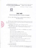 1- Thư mời họp ĐHĐCĐ