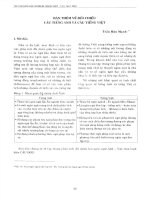 DSpace at VNU: Bàn thêm về đối chiếu câu tiếng Anh và câu tiếng Việt