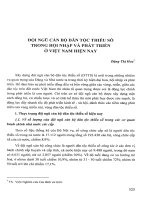 DSpace at VNU: Đội ngũ cán bộ dân tộc thiểu số trong hội nhập và phát triển ở Việt Nam hiện nay