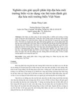 DSpace at VNU: Nghiên cứu giải quyết phân lớp địa hóa môi trường biển và áo dụng vào bài toán đánh giá địa hóa môi trường biển Việt Nam