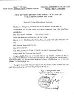 cong bo thong tin ve thoi gian chot danh sach co dong