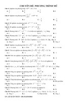 Chuyen de Mu va Logarit Bai tap trac nghiem phuong trinh mu Co dap an [blogtoanhoc.com]