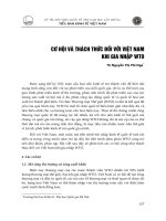 DSpace at VNU: Cơ hội và thách thức đối với Việt Nam khi gia nhập WTO