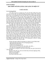 SKKN kinh nghiệm khi thiết kế bài giảng cho giáo án điện tử 