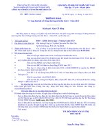 Thông báo mời họp Đại hội đồng cổ đông năm 2013