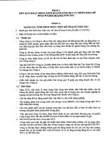 phan i ket qua hoat dong kd nam 2012 va trien khai khkd nam 2013
