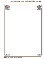 PHÁT TRIỂN sản PHẨM   sữa gạo DINH DƯƠNG