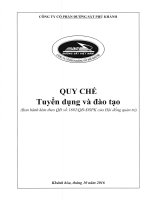 Quy che tuyen dung va dao tao