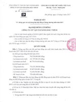 Nghi quyet hop ĐHĐCĐ thuong nien nam 2017