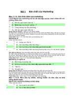 ôn thi trắc nghiệm + đáp án makerting căn bản MAR201