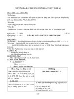 Giáo án đại số   chương 4    lop 8 