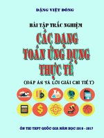 Bai tap trac nghiem Cac dang toan ung dung thuc te [blogtoanhoc.com]