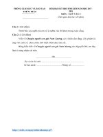 HSG văn 9 tiền hải 2017 2018 