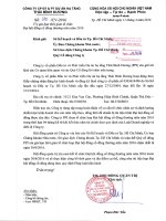 Công văn gia hạn tổ chức đại hội cổ đông thường niên năm 2016