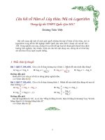 bài toán về hàm số lũy thừa, mũ và logarit trong đề thi THPT QG 2017