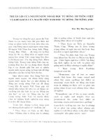 DSpace at VNU: Thuận lợi của người nước ngoài học từ đồng âm tiếng Việt và khó khăn của người Việt Nam học từ đồng âm tiếng Anh