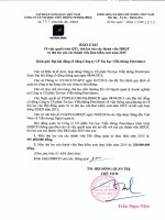 Báo cáo về việc quyết toán Quỹ tiền lương, thù lao của các thành viên Hội đồng quản trị và thù lao của các thành viên Ban kiểm soát năm 2015