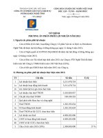 10. Tờ trình Phân phối lợi nhuận