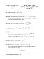 de thi toan a1 lan 2 2004 2005