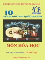 Tuyển chọn 10 đề thi thử THPT Quốc gia môn Hóa học - Lê Đức Thọ   Tài liệu 247
