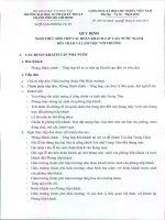 3. Quy định về nghi thức đón tiếp các đoàn khách cấp cao, nước ngoài đến thăm và làm việc với Trường