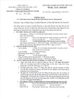 thong bao chot danh sach co dong de thu hien luu ky