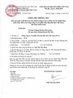 1182 1.Cong bo TT giai trinh BCTC nam 2016. CTy me va Hop nhat