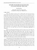 DSpace at VNU: Đôi điều về chuyển di ngữ dụng học của người Việt học tiếng Anh