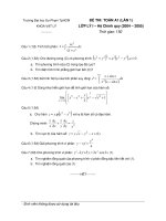 de thi toan a1 lan 1 2004 2005