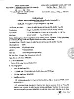 thong bao chot co dong de chi tra co tuc dot 2 nam 2014