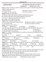 Đề ôn tập hóa hữu cơ lớp 12 hay