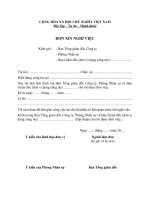 Mẫu đơn xin nghỉ việc, Công Ty Cổ Phần Thương Mại Phú Nhuận ) 3 don xin nghi viec