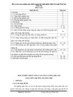 skkn một số BIỆN PHÁP NÂNG CAO CHẤT LƯỢNG đội NGŨ GIÁO VIÊN TRƯỜNG tiểu học