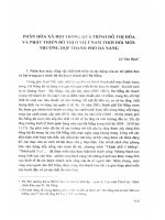 DSpace at VNU: Phân hóa xã hội trong quá trình đô thị hóa và phát triển đô thị ở Việt Nam thời đổi mới: trường hợp thành phố đà nẵng
