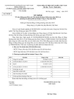 To trinh Thong qua BCTC va Phuong an Phan phoi loi nhuan Cty me