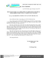 Báo cáo về việc chọn công ty kiểm toán năm 2014 và trình ĐHĐCĐ chọn công ty kiểm toán năm 2015