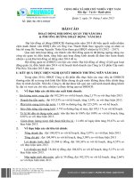Báo cáo hoạt động Hội đồng quản trị năm 2014 và Phương hướng hoạt động năm 2015