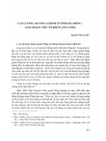 DSpace at VNU: Cải lương hương chính ở tỉnh Hà Đông- Giai đoạn thử nghiệm(1913-1920)