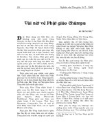 Vài nét về Phật giáo Chămpa