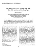 DSpace at VNU: Đấu tranh phòng, chống tội phạm có tổ chức theo pháp luật hình sự Liên Bang Nga